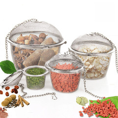 T6069 Stainless Steel Spice Ball Bag, Seasoning Ball Bag, Tea Filter Ball, Brew Tea Ball, Soy Sauce Ball, Soup Ball