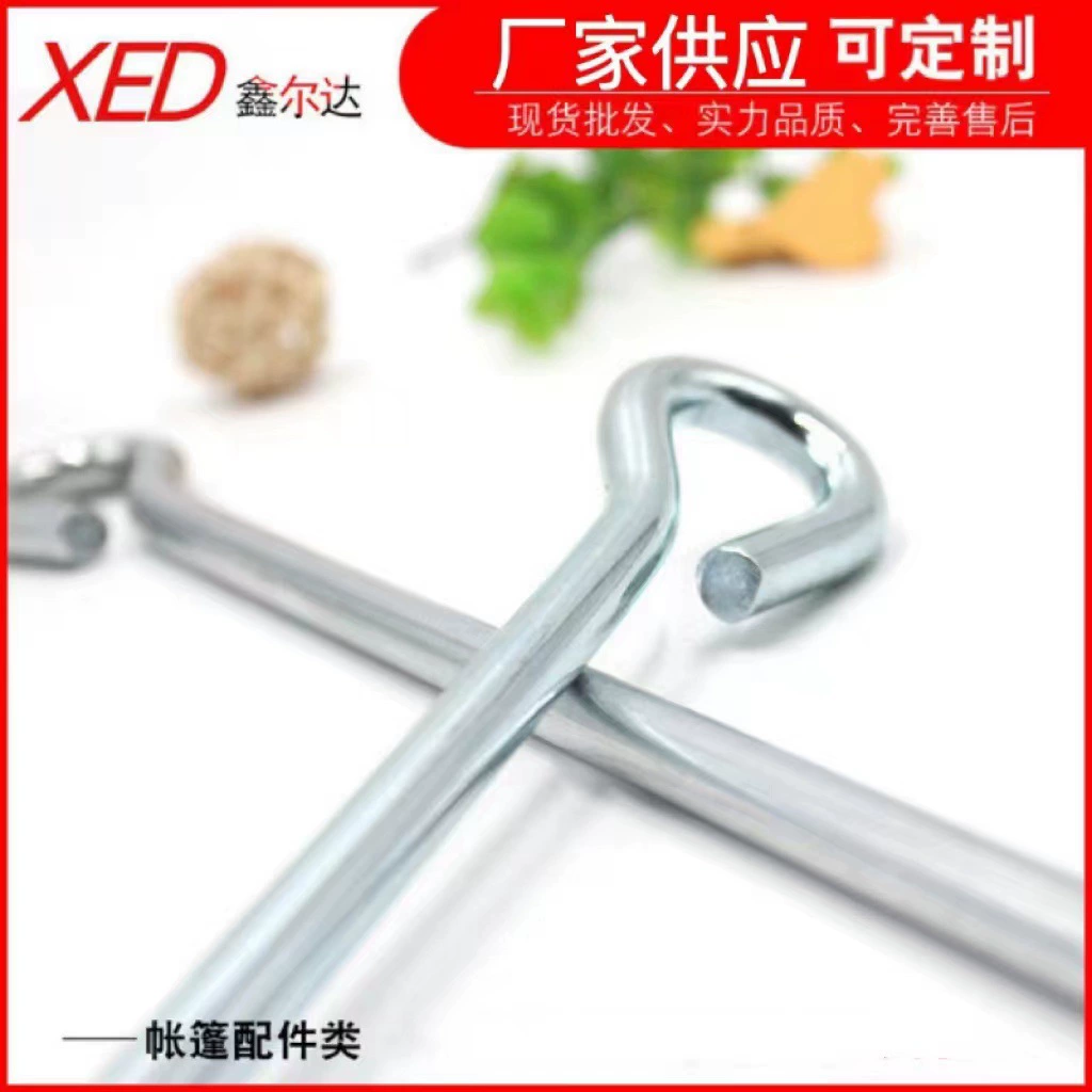 Фабрика наружных принадлежностей аксессуары для палаток для кемпинга смелое круглое кольцо 9-образный шлифованный гвоздь с кольцом из оцинкованного железа