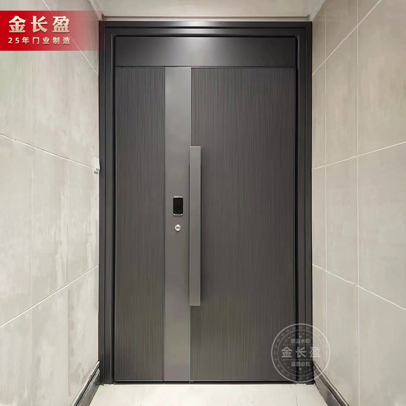 Armored Door, Explosion-Proof Cast Aluminum Door, Smart Lock, Apartment Entrance Door, Silent Community Entrance Door, Self-Built House Courtyard Door