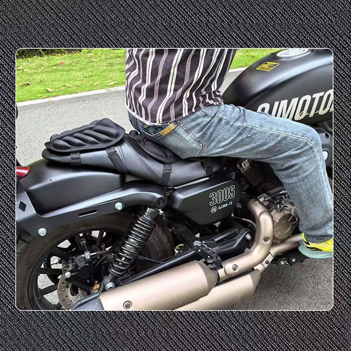 Shock-absorbing electric vehicle seat cover, ventilated motorcycle seat cushion, motorcycle accessories, cross-border delivery supplies