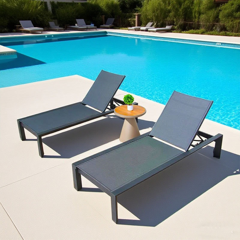 Silla de piscina al aire libre a prueba de agua al aire libre protección solar hotel villa patio jardín al aire libre silla de playa