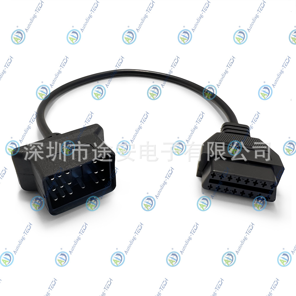 小车线用于丰田17针连接诊断线Toyota 17pin to 16pin obd转接线