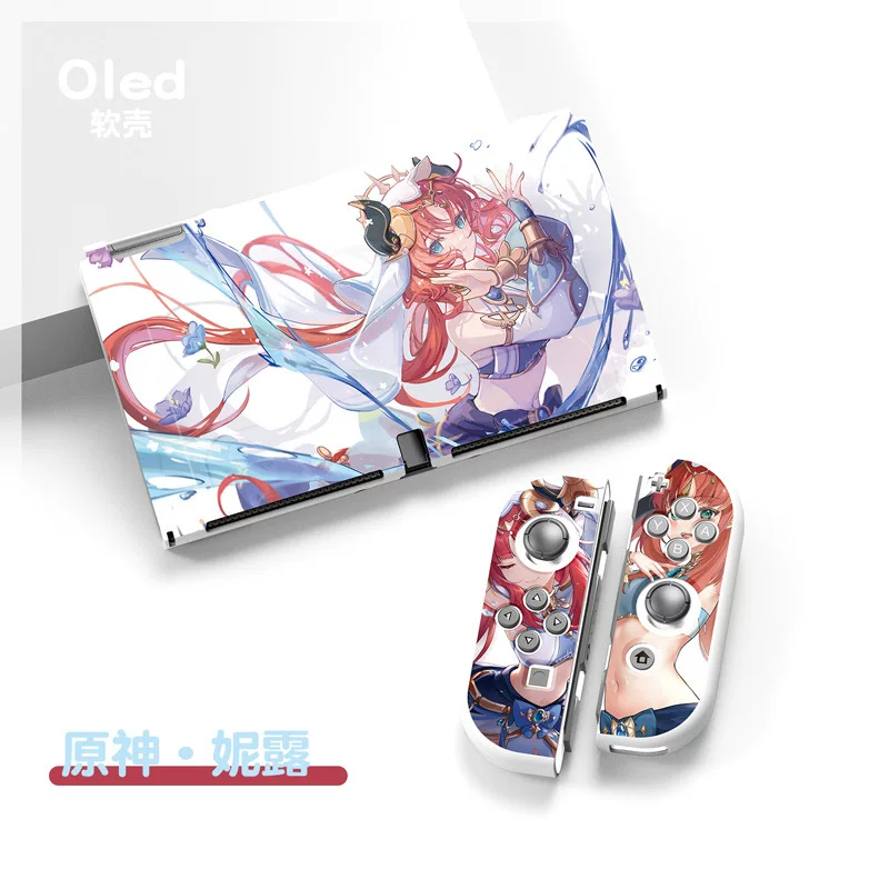 Защитный чехол для Genshin Impact OLED цветной матовый Nasida Split TPU мягкий чехол