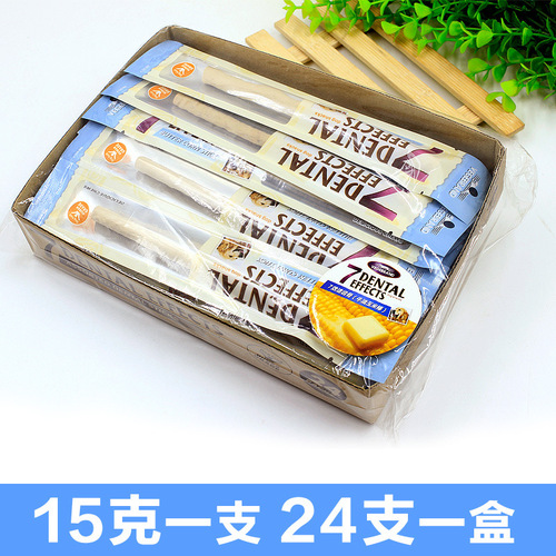 Weiji 7-effect dog molar bone tooth cleaner 15g (three flavors) molar stick pet snack dog chews