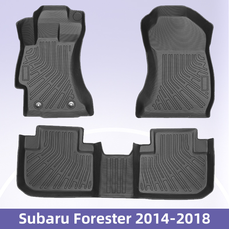 Para Subaru Forester2014 - 2018 Combustible 3D todo el tiempo TPE almohadilla de pie cojín de colateral