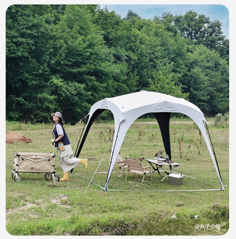 Mugaodi Holiday Dome Automatic Canopy Tent for Outdoor Camping, Black Uv Protection, Sunshade, No-Assembly Quick-Open Lazy Tent