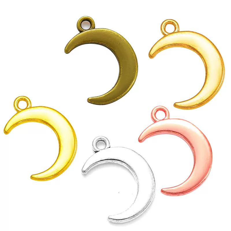 现货直销新款月亮吊坠手工饰品配件19*13MM L633