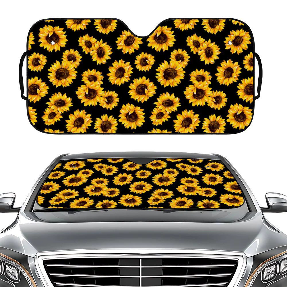 Автомобильные предметы интерьера Автомобильные солнцезащитные козырьки Универсальная цифровая печать Подсолнух