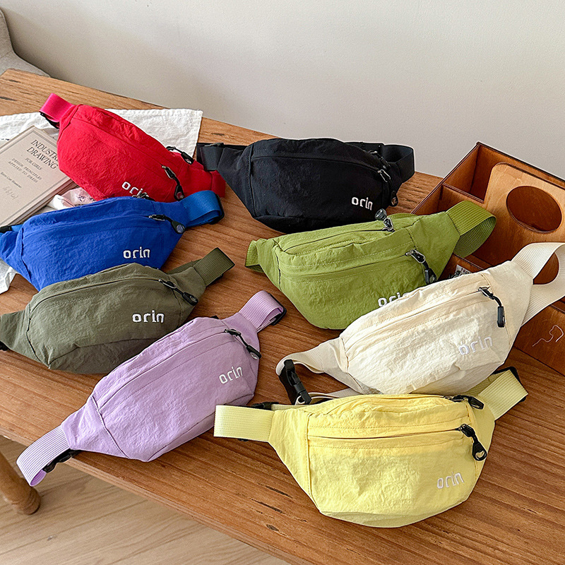 letras coreanas de estilo extranjero para niños y niñas bolsas de pecho casuales de bebé ligeras 2026 nuevas bolsas de cintura para niños transfronterizas