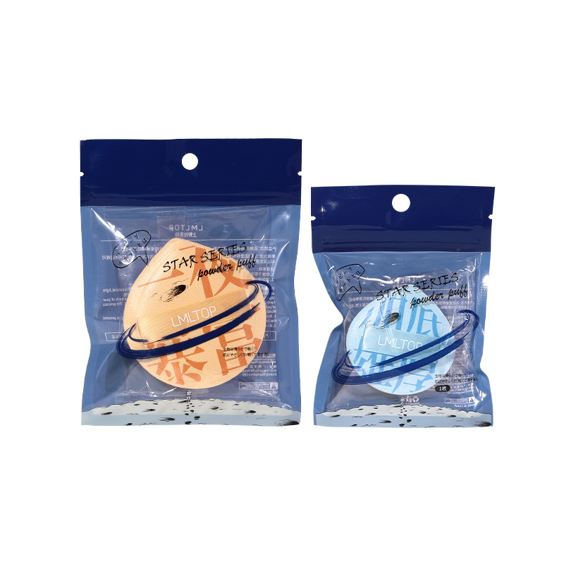 Lmltop de algodón de gran tamaño pequeño algodón de caramelo hidrofílico húmedo y seco de doble uso maquillaje aire cojín puff SY202