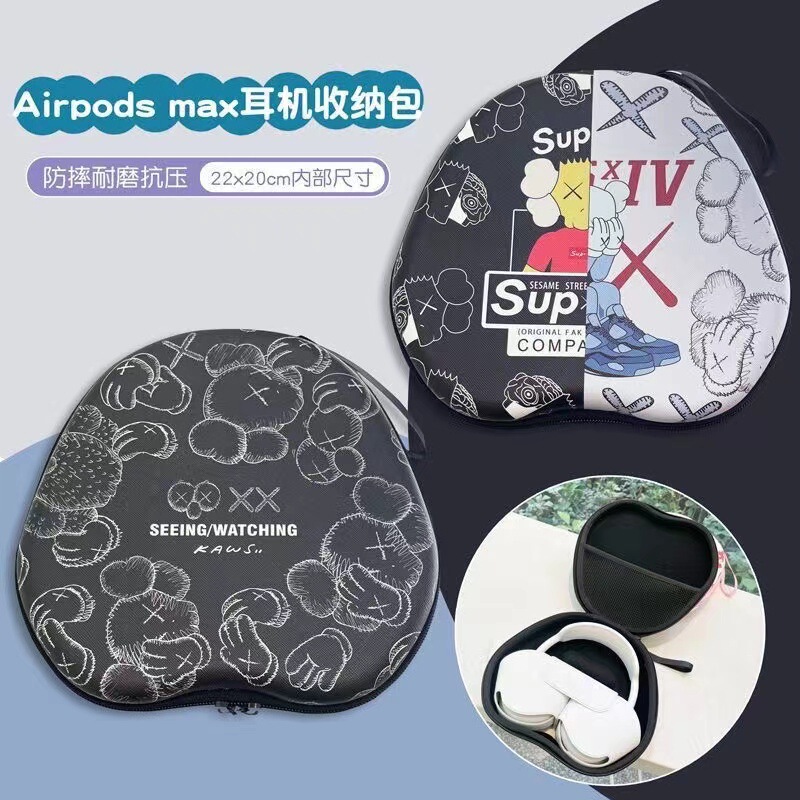 For Apple Apple Airpods Max Bluetooth Headset Storage Bag Simple Thickened Drop-Resistant Universal Headset Bag