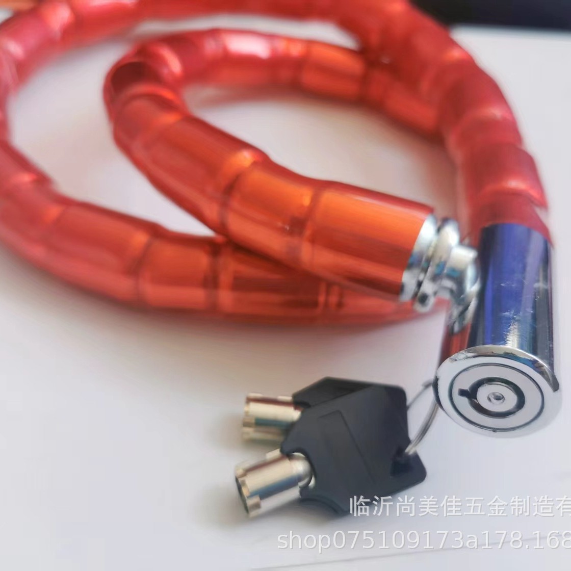 Candado Articulado Antirrobo para Motocicleta de Acero Inoxidable