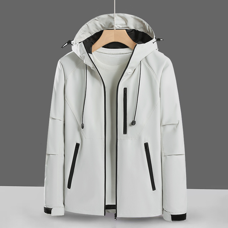 Montaña al aire libre a prueba de viento impermeable abrigo de vestir de asalto moda masculina primavera y otoño americano función de montaña chaqueta de trabajo