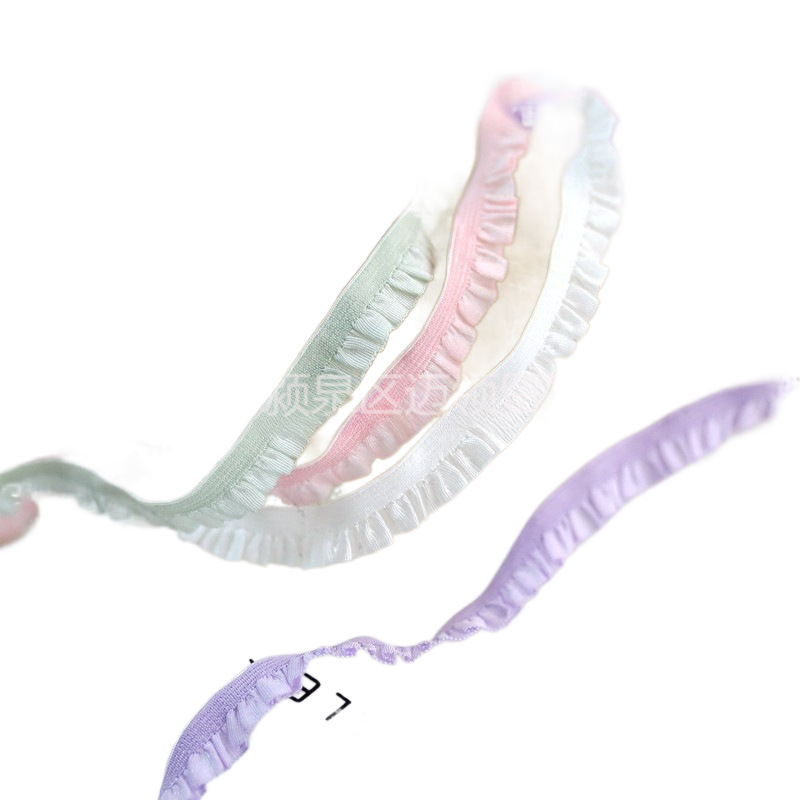 레이스 액세서리 원단 1CM 액세서리 다색 AURICULARIA 주름 면 인형 스트레치 레이스 셔츠