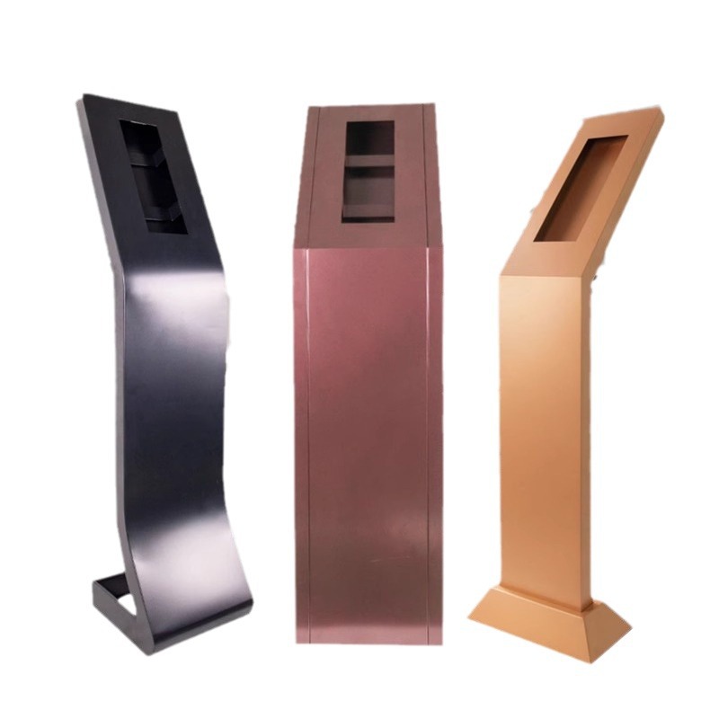 楼宇对门口机立柱可视门铃人脸识别系统车牌支架员工打卡机智能