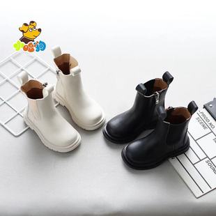 Girls' Martin Boots 2022 Autumn and Winter Korean Style Boys' Warm Cotton Boots Children's Fleece-Lined Cotton Shoes Baby Toddler Shoes