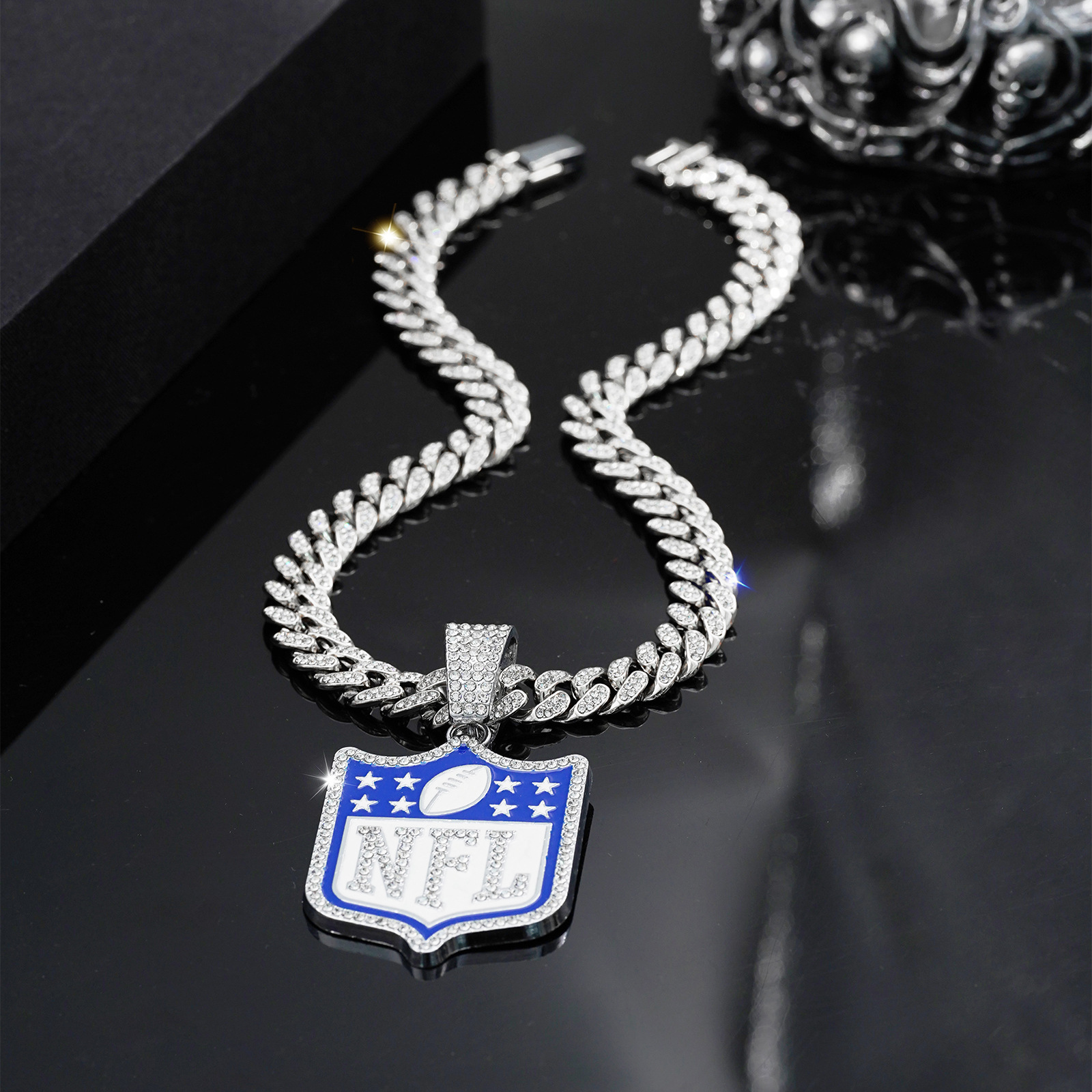 Letra Hip Hop Estilo Vintage Diamantes De Imitación Aleación De Zinc Collar Colgante Venta Al Por Mayor display picture 8