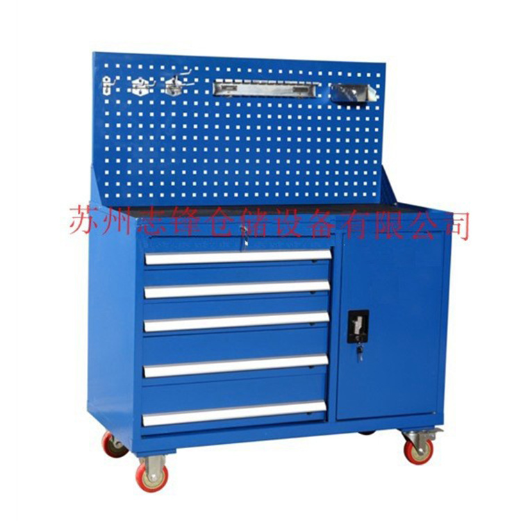 车间移动工具柜重型工具车铁皮柜零件柜螺丝柜存放柜刀具车厂家