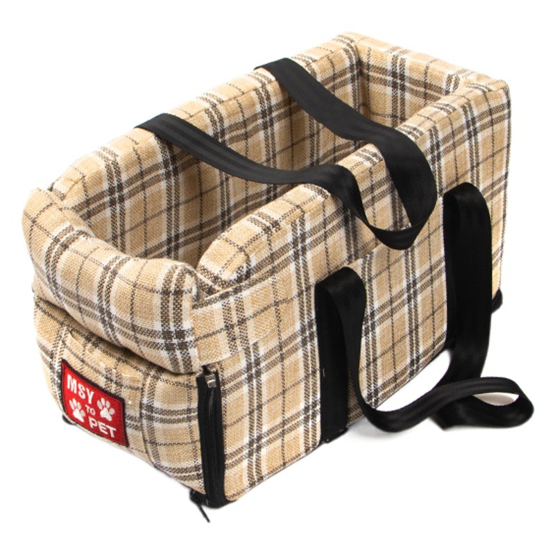 Nido para perro en coche, multifuncional, portátil, asiento de control central, almohadilla para mascotas, apto para todas las estaciones