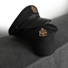 秋冬保温ラシャ海軍帽ファッションウールラシャ船乗り帽男性カジュアル帽子女性ベレー帽アヒル舌帽