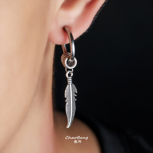 retro trend earrings stainless steel