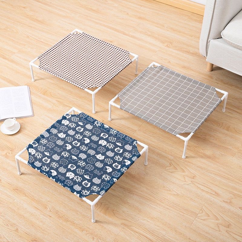 宠物行军床狗窝棉麻狗床可拆洗透气四季可用猫垫子猫窝狗狗行军床