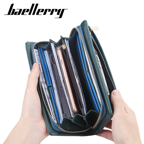 Baellerry new women's wallet long multi-card slot clutch bag fashion mobile phone wallet girls wallet