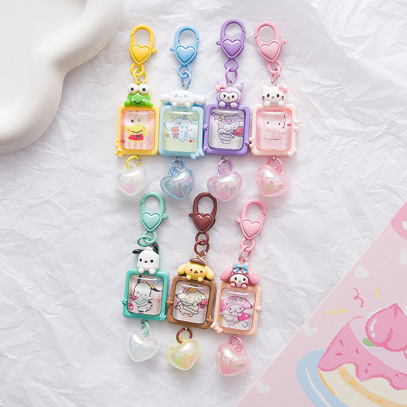 Little Red Book same photo Sanrio xiaopa cute cartoon keychain schoolbag pendant key chain online celebrity ornaments