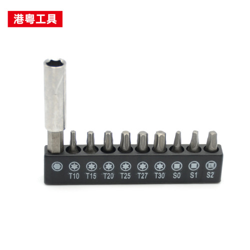 Cross-head bit set, Phillips bits, electric screwdriver bits—compatible with both cross and flathead designs—for electric screwdrivers and drill accessories