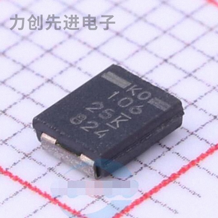 T521T106M025ATE100 参数 10uF(106) ±20% 25V 钽电容