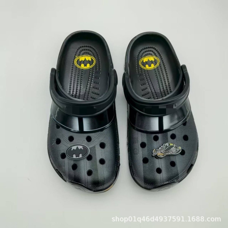 Summer Batman Collaboration Anime Winged Clogs Slippers Sandals Closed-Toe Shoes for Adults Breathable Non-Slip