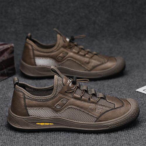 One-Pedal Men's Summer New Breathable Thin Mesh Hole Sports Shoes for Men Casual Versatile Fashion Men's Shoes