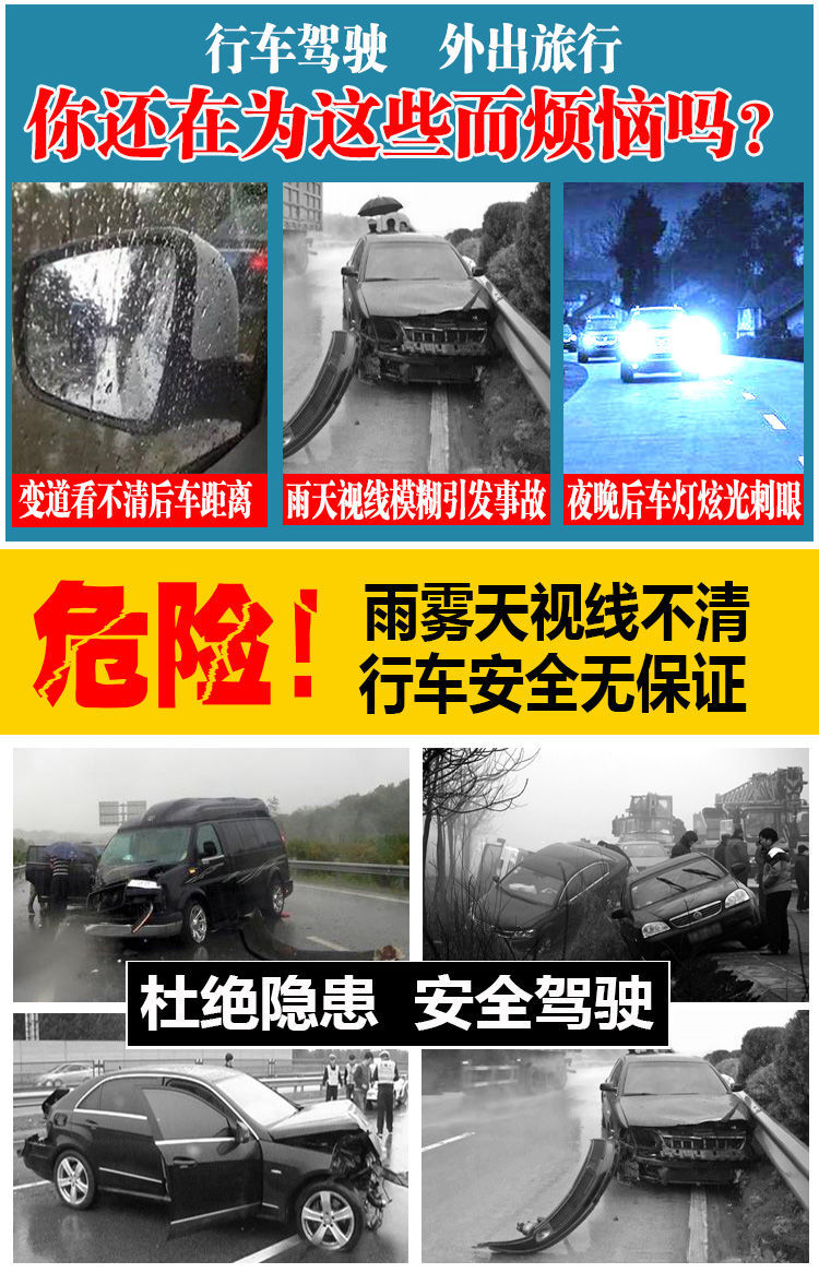 Rearview Mirror Anti-Rain Film for Wuling Bingo Hongguang MINI Macaron