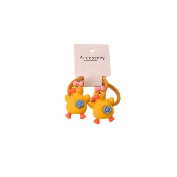 Children's cartoon yellow harmless cute hair rope