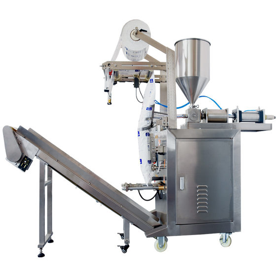Automatic biological ice bag packaging machine ice bag filling machine fresh e-commerce cold chain ice bag preservation ice bag packaging machine