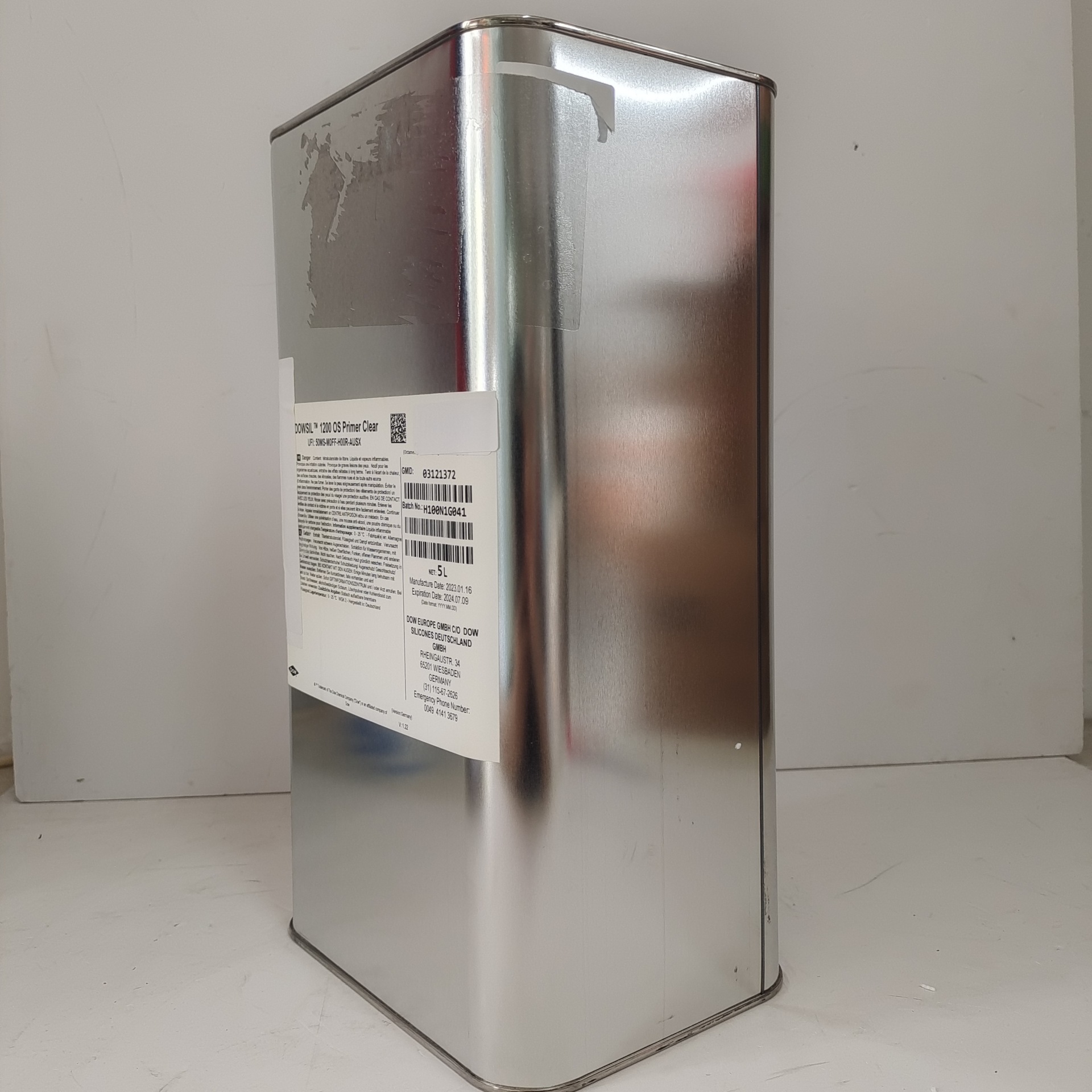 道康宁1200 OS 5L硅胶专用底涂剂胶水处理剂硅胶金属铝合金粘合剂