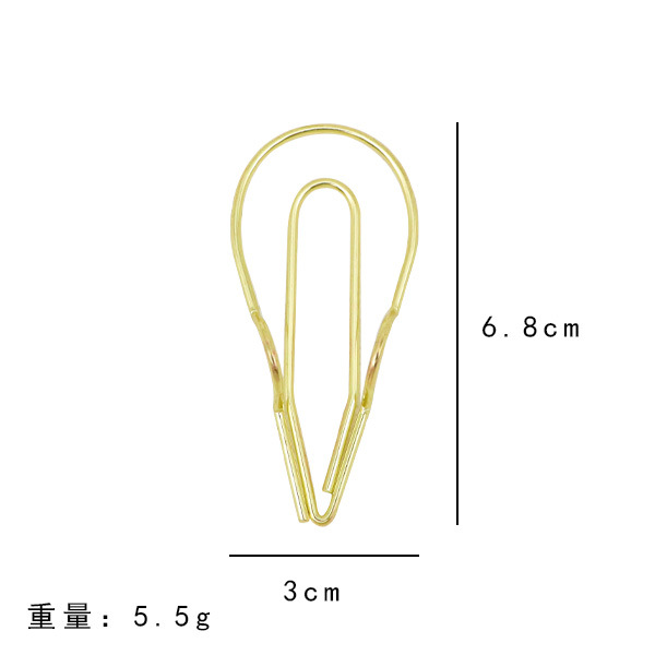 Clip de bolígrafo con forma de corazón colorido transfronterizo, clip de metal multifuncional creativo para cuaderno, portalápices portátil, accesorio para cuaderno, artículo de papelería.
