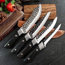 手工锻打屠宰专用套装屠宰场用锋利宰羊牛肉分割刀剔骨刀现货批发