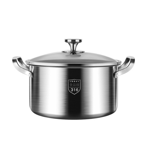 316 stainless steel soup pot household steamer induction cooker soup pot non-stick bottle sterilizer gas stove stew pot