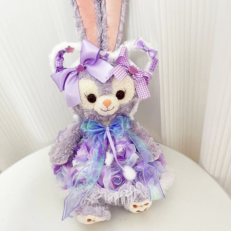 머리띠 보라색 꽃잎 요정 스커트