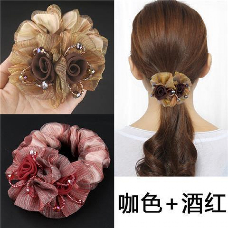 뜨거운 판매 꽃 1#2개입 [커피+와인레드]