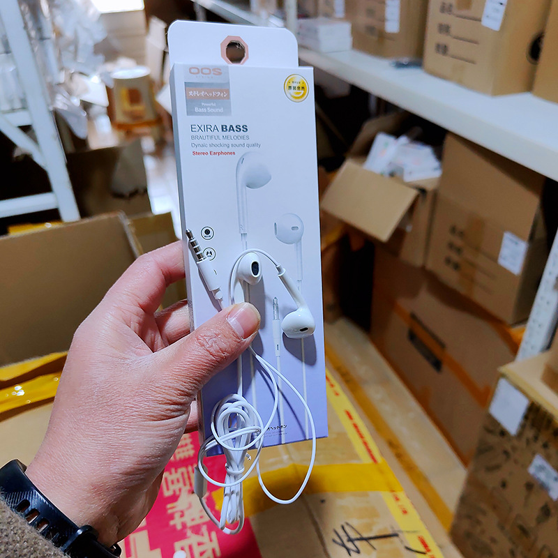 汎用イヤホン有線携帯電話イヤホン線制御麦入耳式重低音耳栓k歌ゲームスポーツ耳麦|undefined
