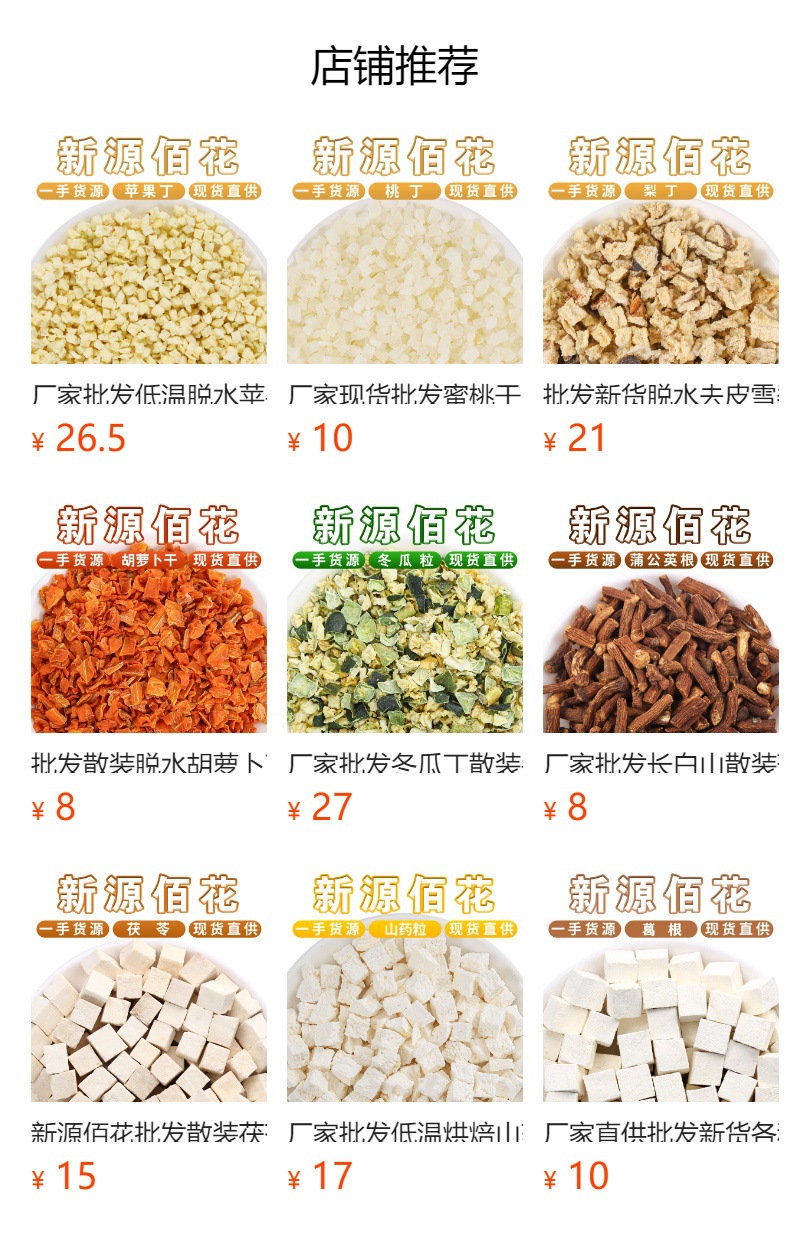 Peeled Dried Water Chestnut Dice (Eleocharis dulcis) — Ma Ti Diced for Tea & Soup overview