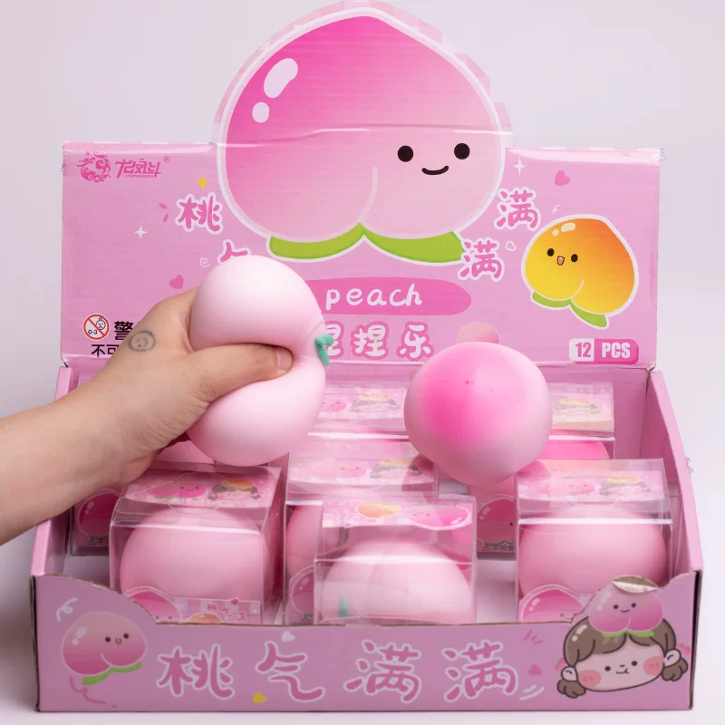 Anti-stress slime toy, realistic peach squishy (vent), boxed, 0.2 kg