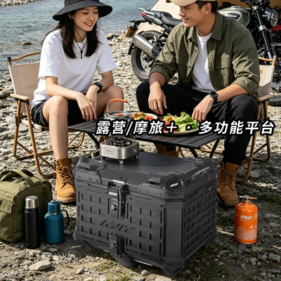 Base Black Mesh Armor Aluminum: Motorcycle trunk