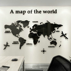 世界ヨーロッパ版ヨーロッパ対外貿易版wordmap trips 3dアクリル立体壁貼り