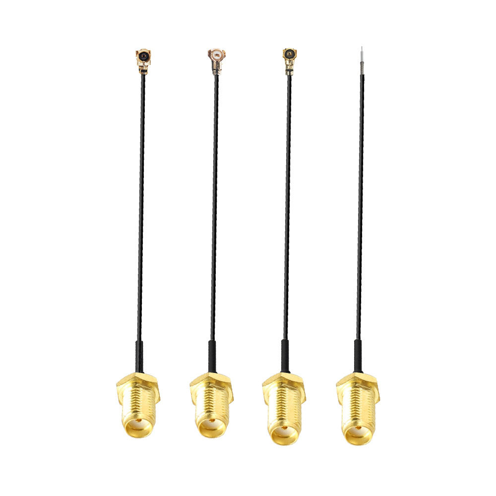 IPEX a cable de conexión de RF SMA macho / hembra agujero interno / aguja interna adaptador de RF coaxial suministro de stock image 6
