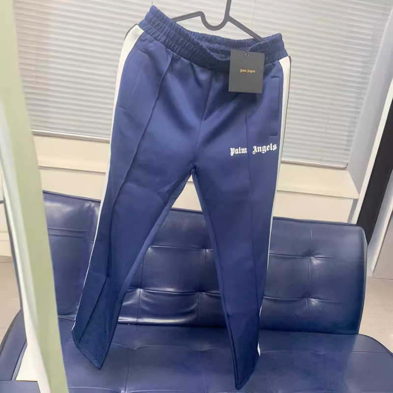 Real Shot Palm Palm Angel Angels Side Rainbow High Street Sweatpants Side Zipper Stripe Sport Straight Trousers