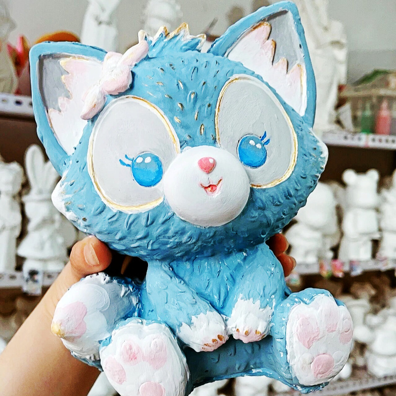 大型 エポキシ樹脂製 白い未完成人形 白いブランク卸売 手作りDIY スティッチ ぬりえ グラフィティおもちゃ 屋台|undefined