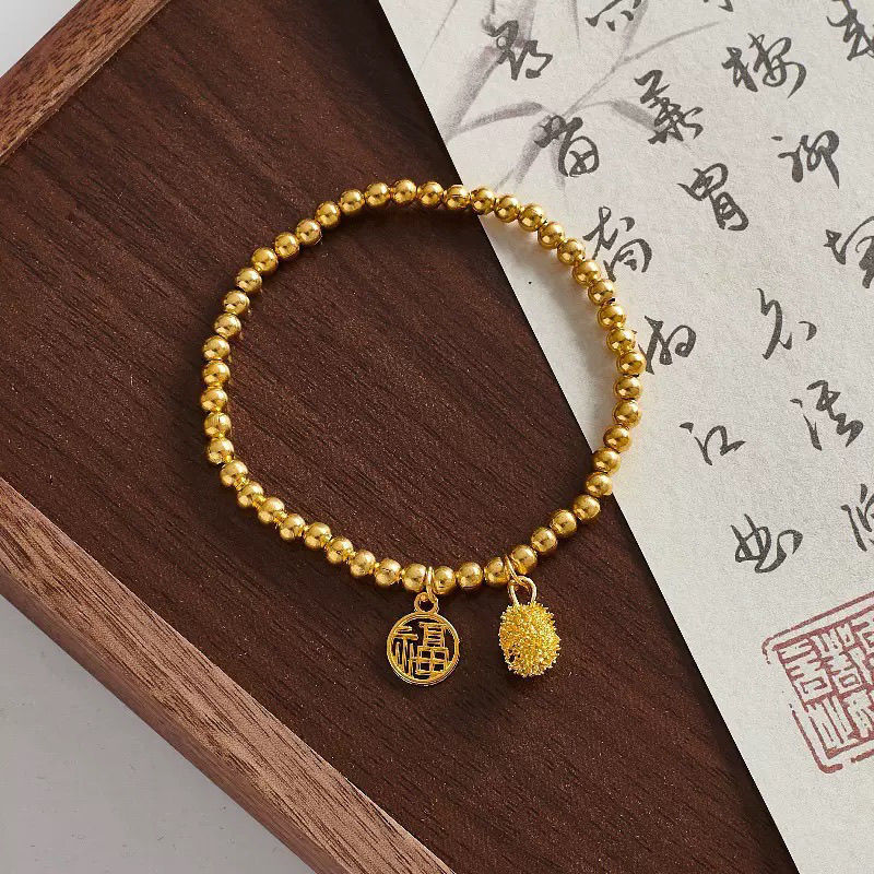 新中式如意平安锁仿和田玉手串复古手串批发小众设计母亲节礼物|undefined